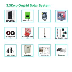 3KW LOOM SOLAR OnGrid Solar Plant