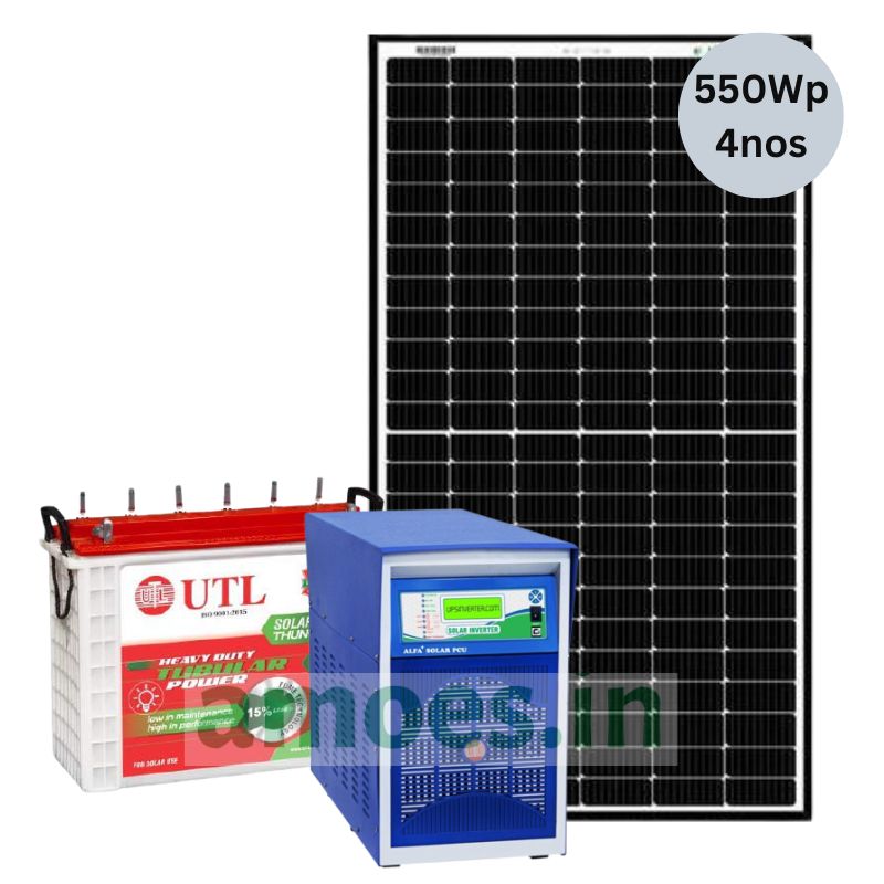 Loom Solar 2.2 kwp Off grid 3kVA Heavy duty solar system for homes