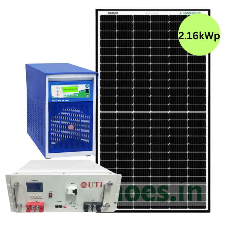 Loom Solar 2.2 kwp Off grid 3kVA Heavy duty solar system for homes