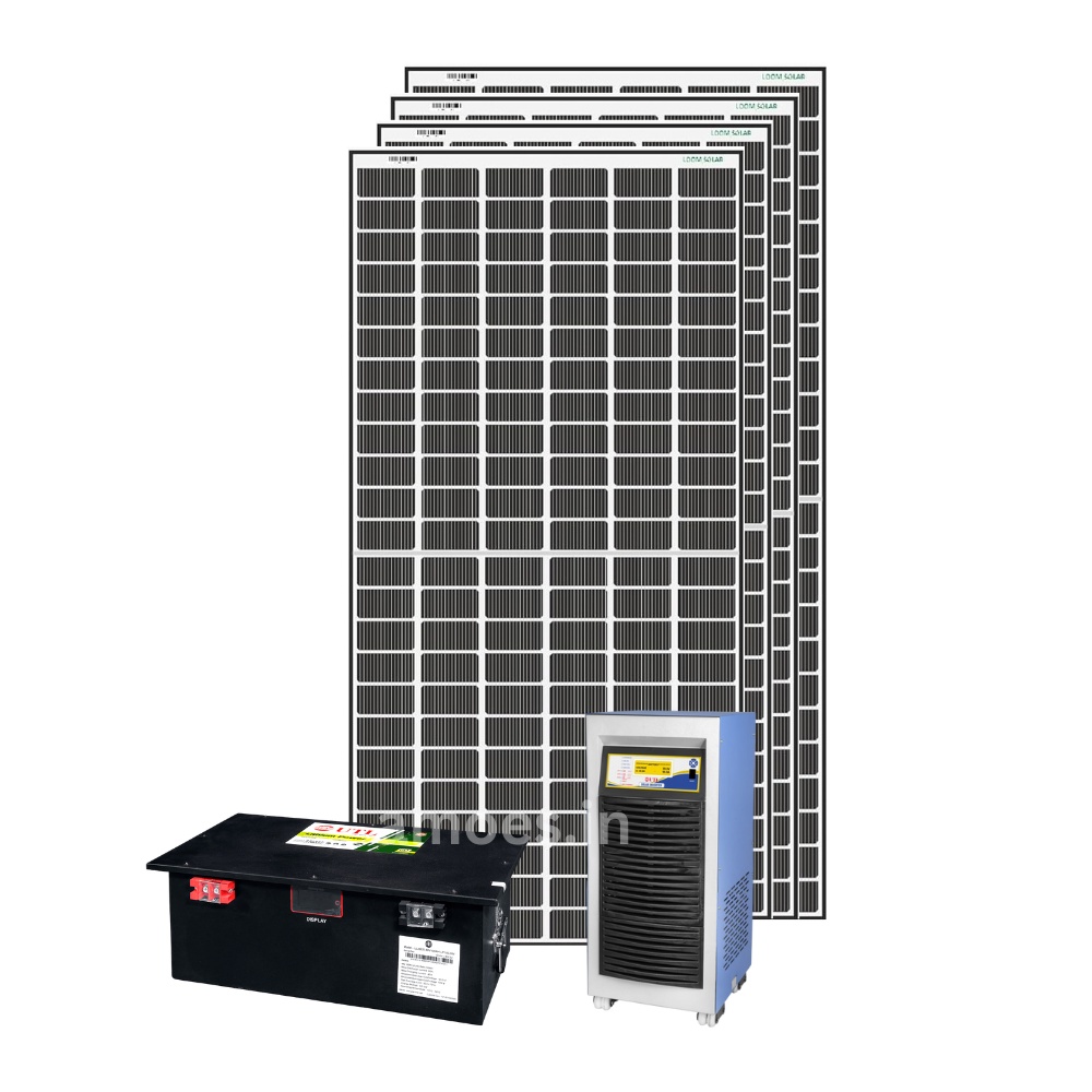 Loom Solar 2.2 kwp Off grid 3kVA Heavy duty solar system for homes