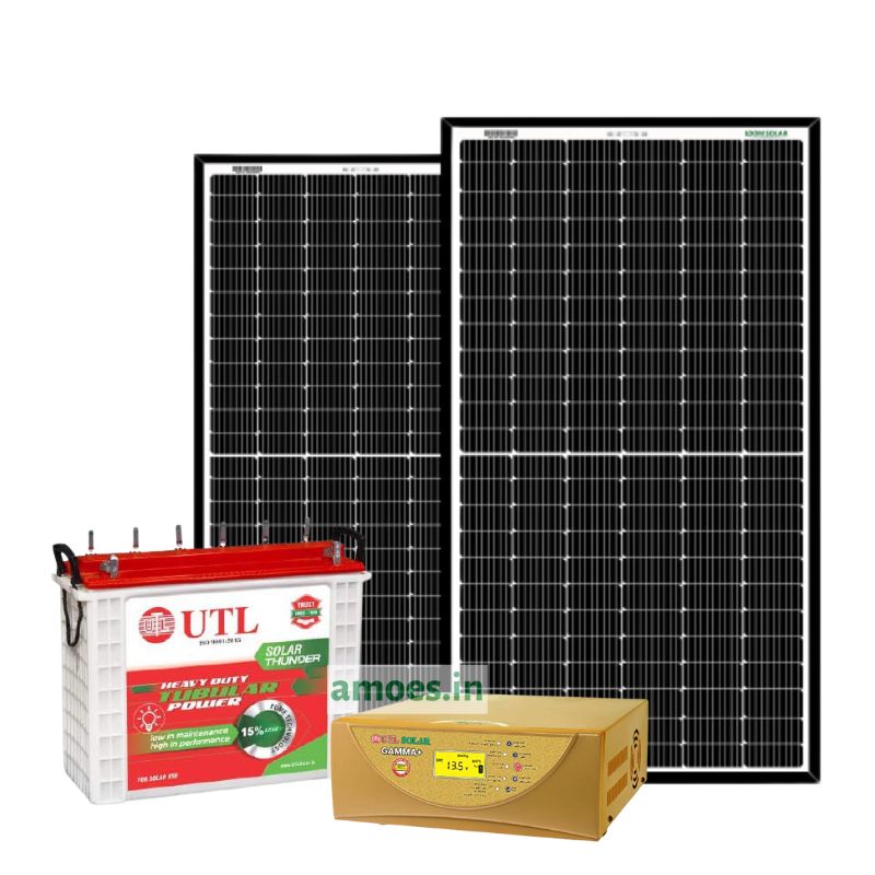 UTL 1kva off grid Solar System with 1.1kwp loom solar panel