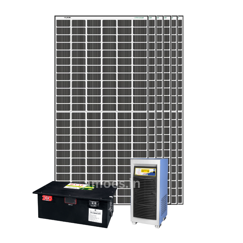 Loom Solar 3.2kwp Off grid 5kVA Heavy duty solar system for homes