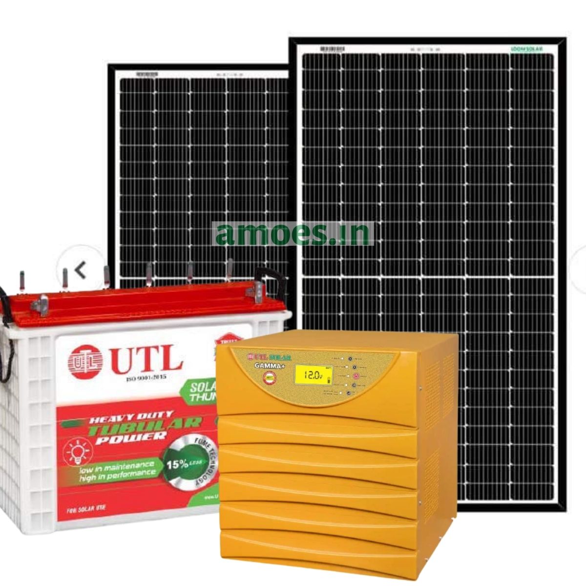 Utl Gamma plus 3KVA off grid solar system – 1.65kWp Loom Solar panel