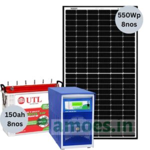 Loom Solar 4.4 kWp off grid solar system – Super heavy duty alfa plus