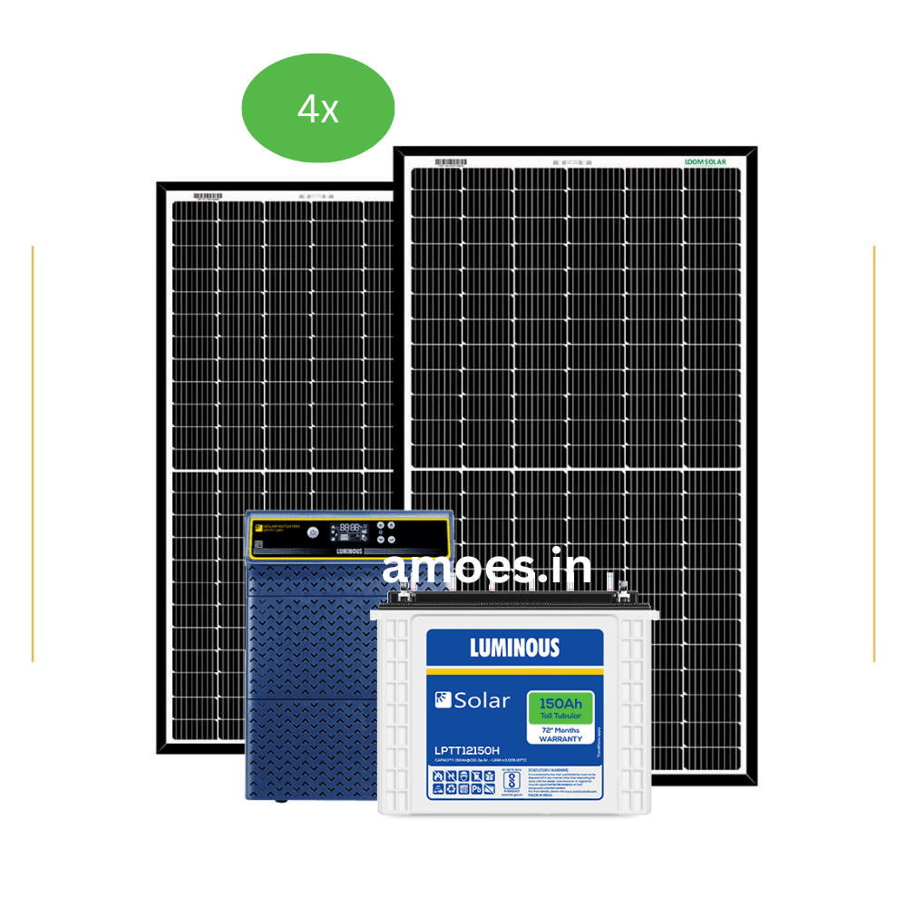 Loom Solar 3.5 kVA off grid solar system with battery for home