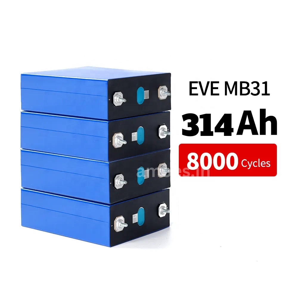 Solar Energy Storage Battery EVE MB31 314Ah 8000 Cycle 3.2V Lithium Lifepo4