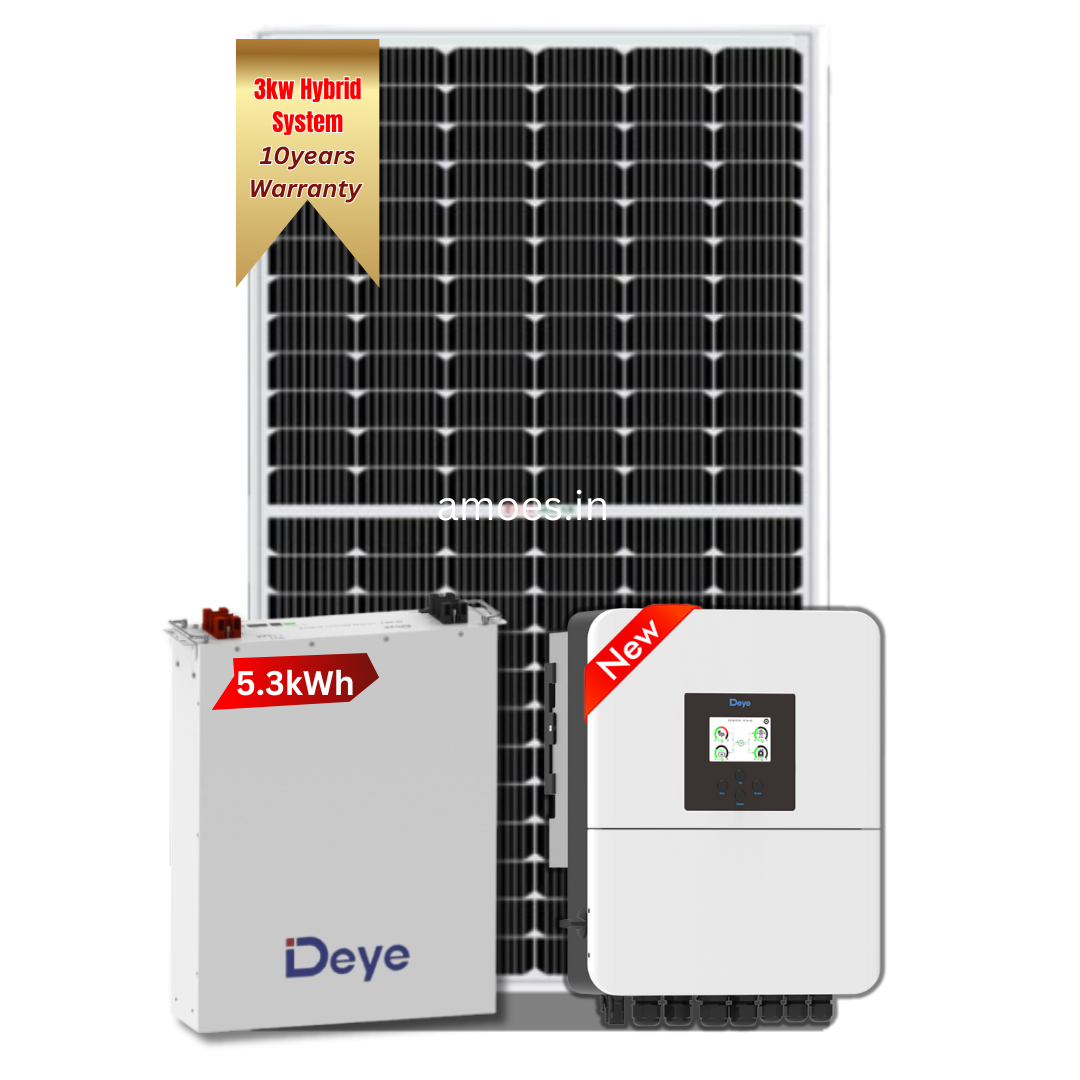 3kW Hybrid Solar System with Netmetering