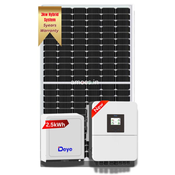 3kw Deye hybrid solar system