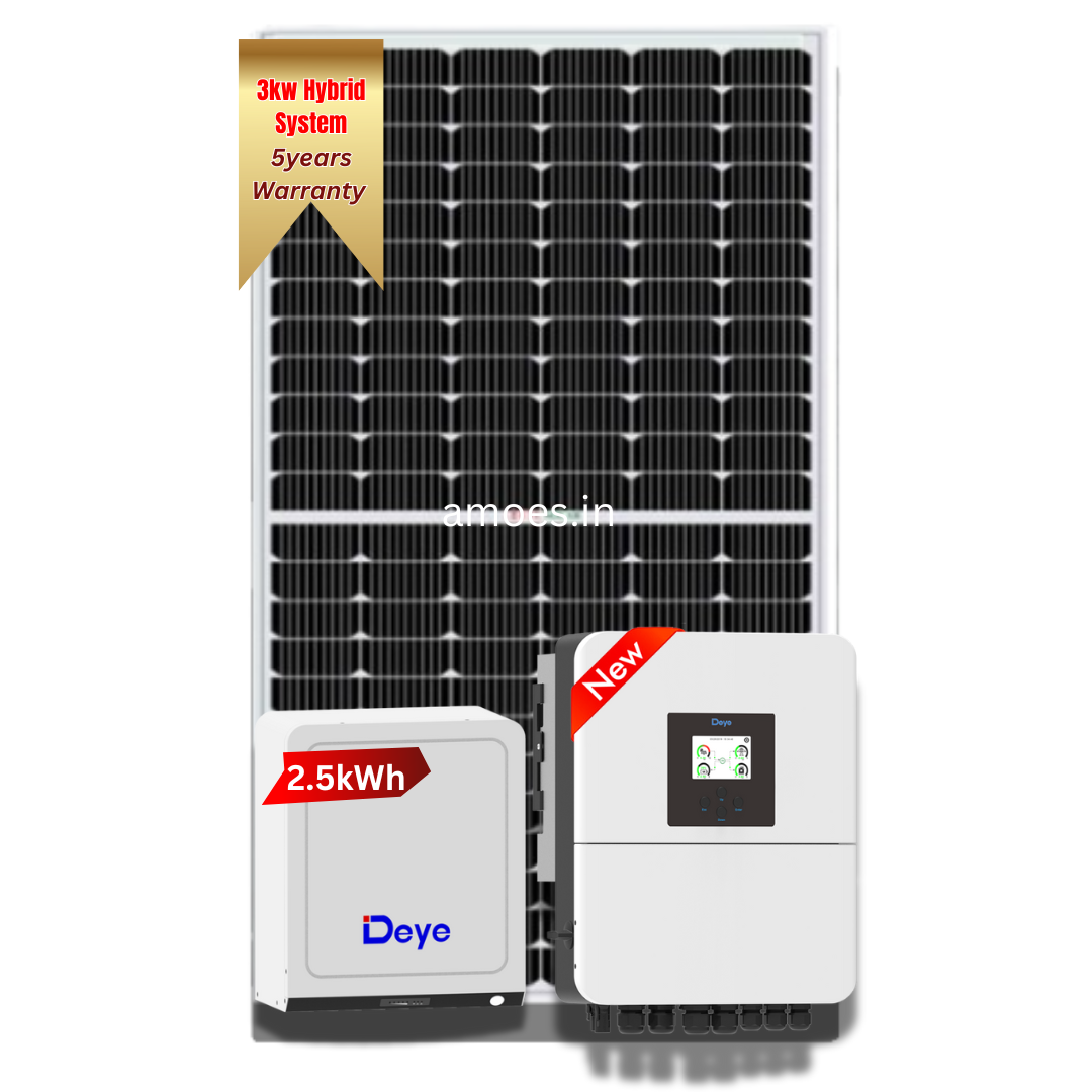 3kW Hybrid Solar System with Netmetering